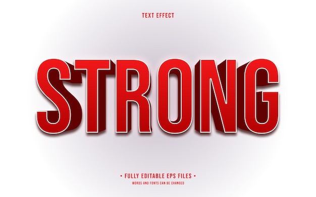 Bold Strong Shadow Text Effect