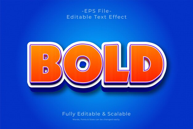 Bold text effect with a blue background