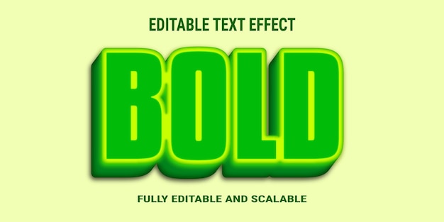 Vettore effetto di testo in grassetto con lettere 3d realistiche e in grassetto