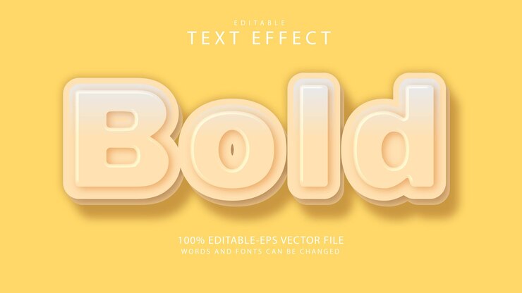 Vector 굵은 텍스트 효과