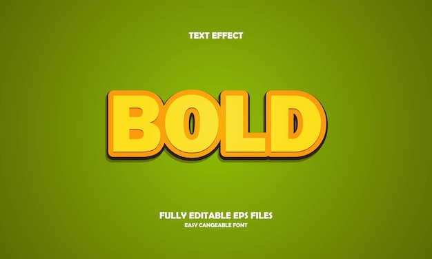 Vector bold text effect