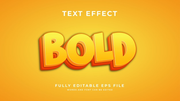 Bold text effect