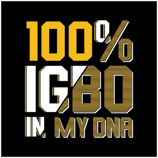 ボールド タイポグラフィー 100 イグボのDNA