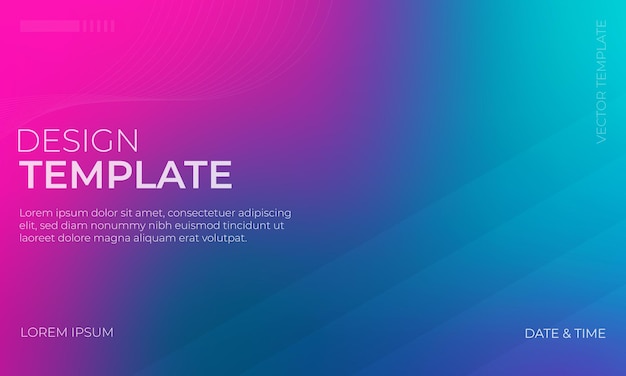 Bold Vector Gradient Grainy Textured Background in Teal en Magenta Tones