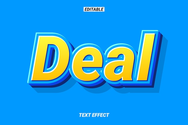 Bold Yellow and Blue Text Effect