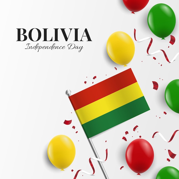 벡터 볼리비아 독립기념일