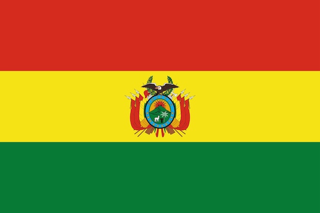 Vettore bandiera nazionale della bolivia