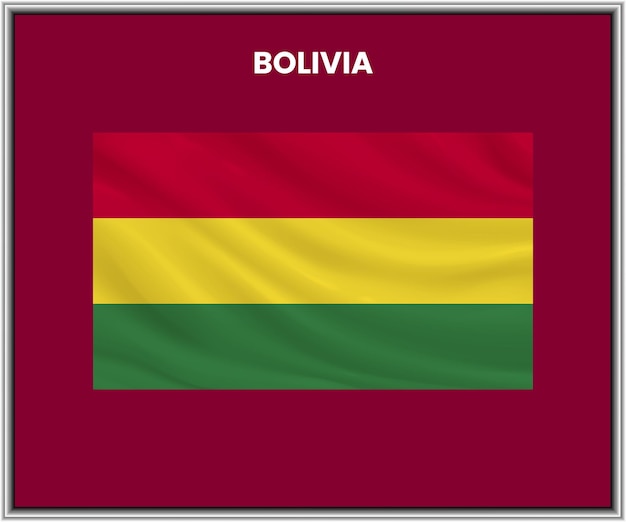 Vector bolivia national flag