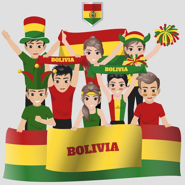 Bolivia National Football Team Supporter for American Competition