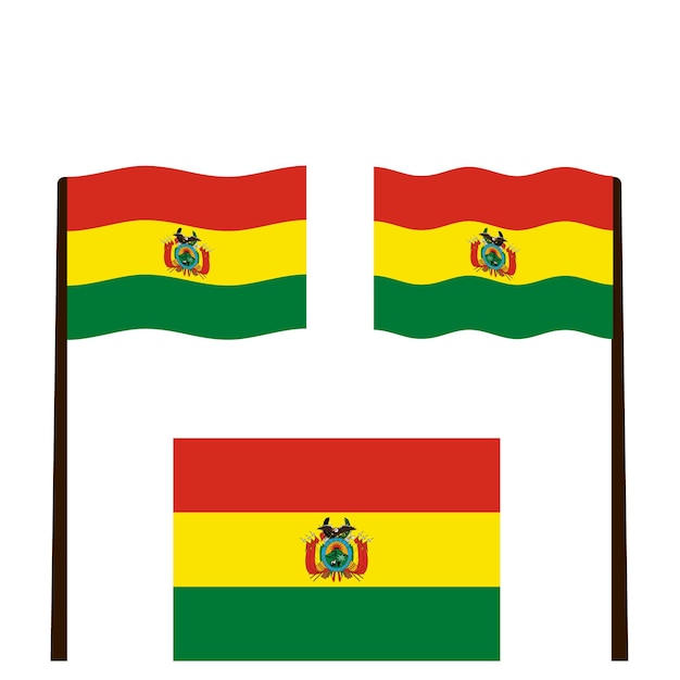 bolivian flag for national Day or Independence Day of bolivia