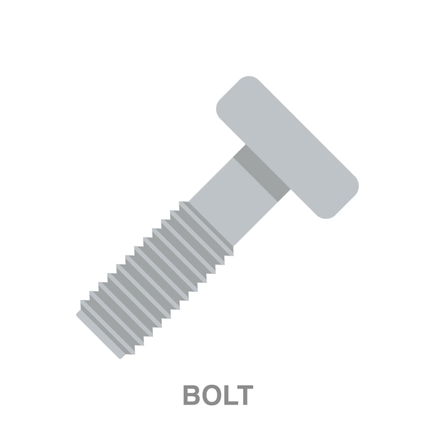 Vector bolt illustration on transparent background