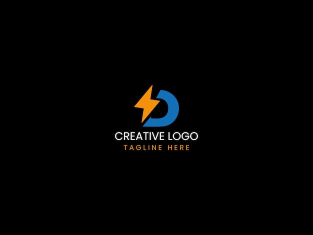 bolt letter business logo design