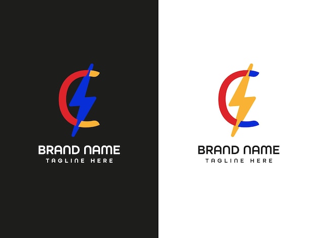 bolt letter logo design