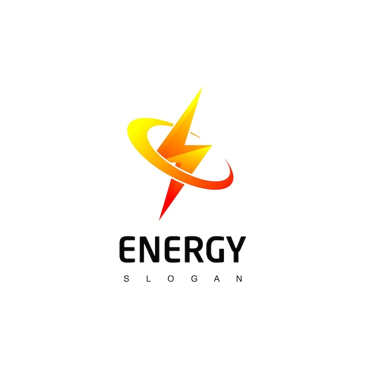 Vector bolt logo energy symbol