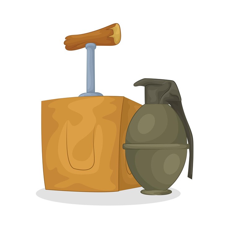 Vector bomb illustration