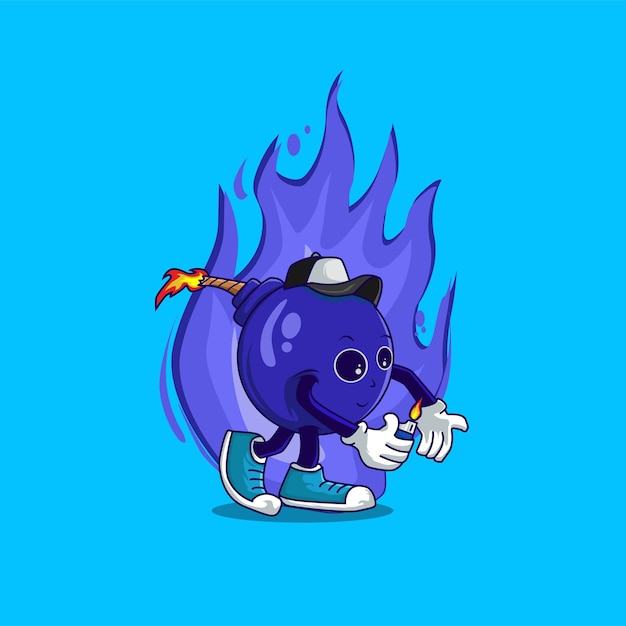 Bomb mascot logo