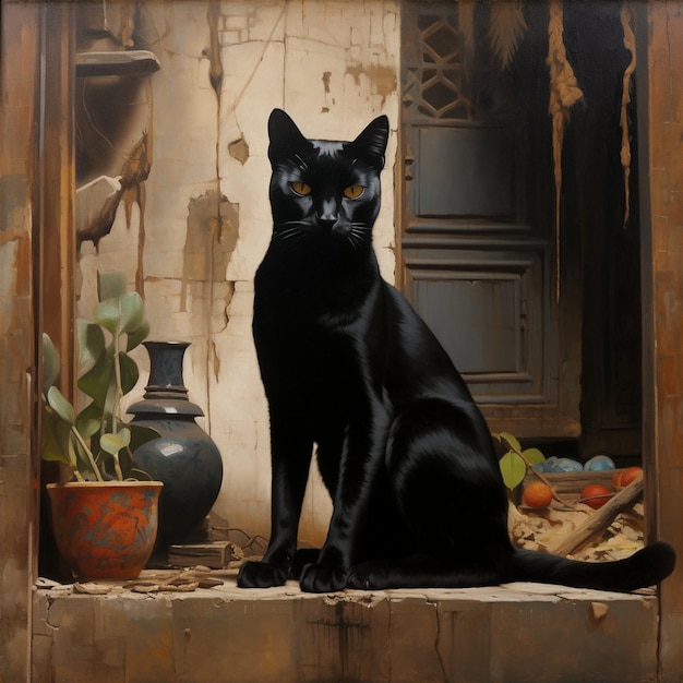 Vector bombay kitten cat