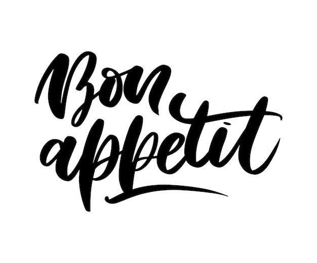 Bon appetit belettering