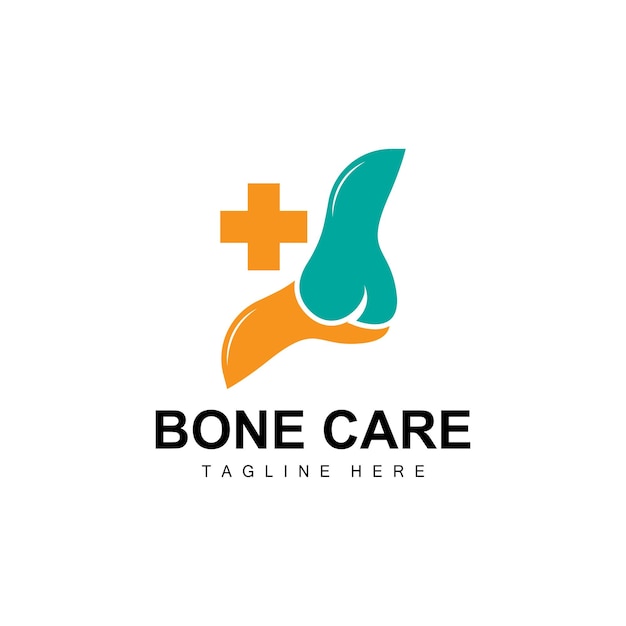 Bone care logo body health vector design for bone health\
pharmacy hospital health product brand