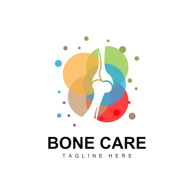 Bone care logo body health vector design for bone health
pharmacy hospital health product brand