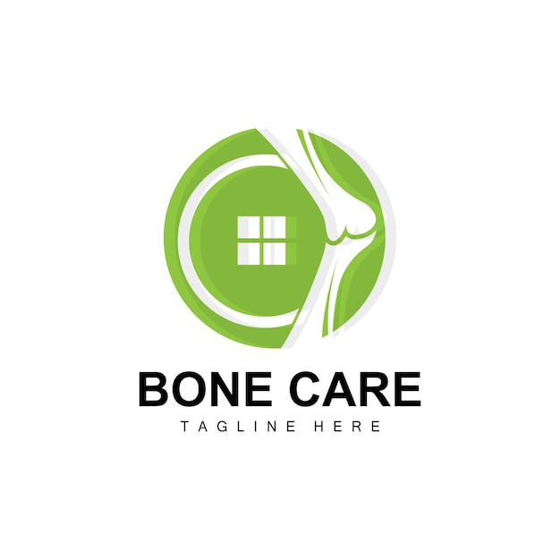 Bone care logo body health vector design for bone health\
pharmacy hospital health product brand
