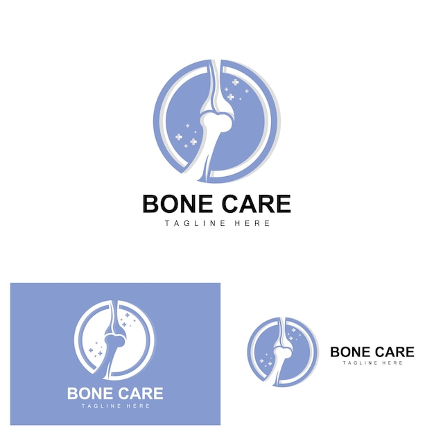 Bone Care Logo Body Health Vector Design For Bone Health Pharmacy Hospital Health Product Brand