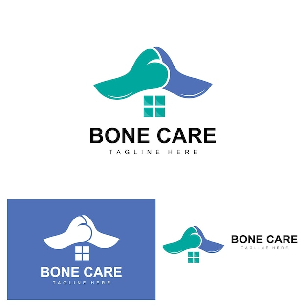 Bone Care Logo Body Health Vector Design For Bone Health Pharmacy Hospital Health Product Brand