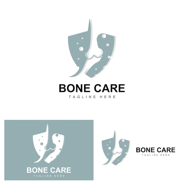 Bone Care Logo Body Health Vector Design voor Bone Health Apotheek Ziekenhuis Gezondheid Productmerk