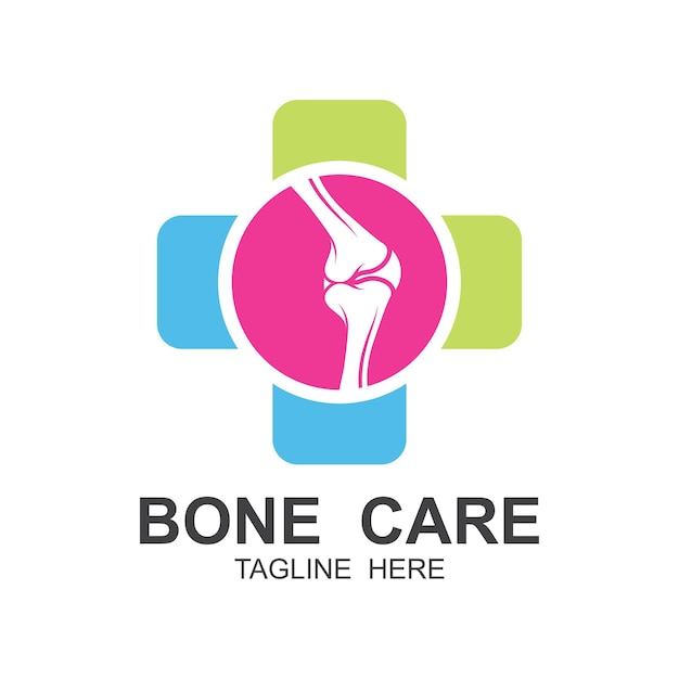 Bone Care Logo Body Health Vector joint care logo vector icon illustration Design