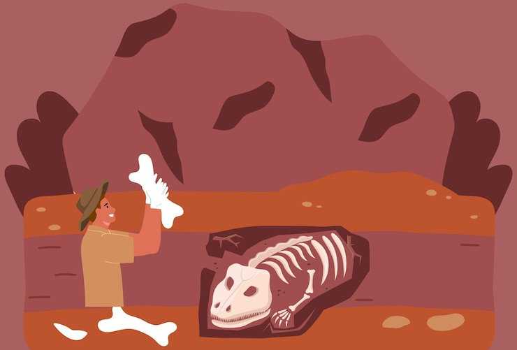Vector bone concept illustration stylish and beautiful
