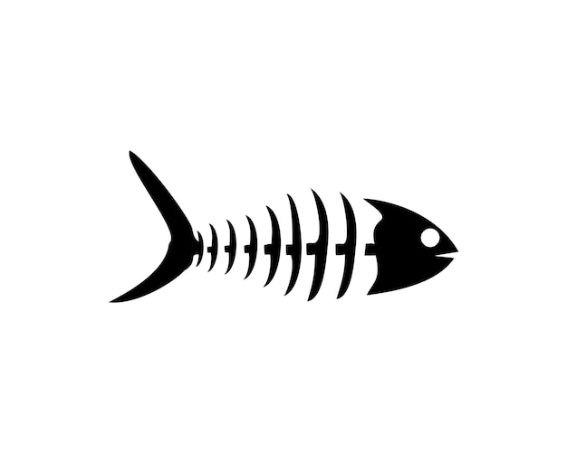 ベクトル 骨の魚のベクトル