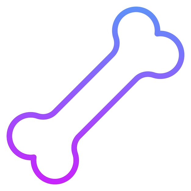 Bone vector icoon illustratie van de geschiedenis iconset