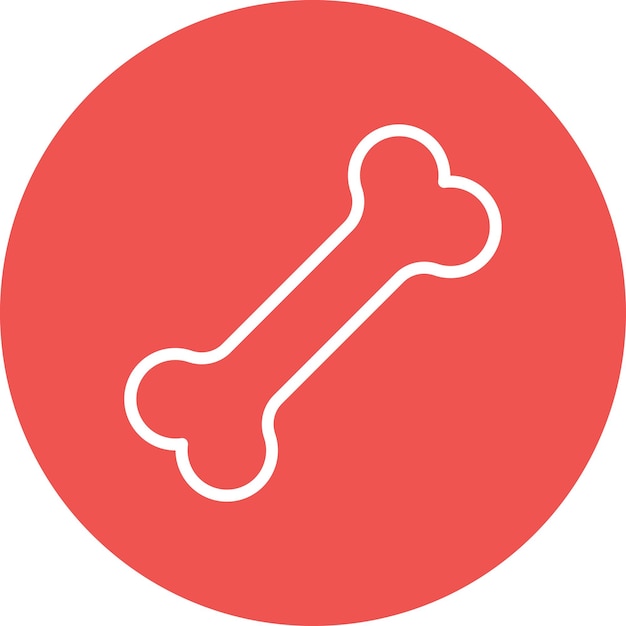 Bone vector icoon illustratie van de geschiedenis iconset