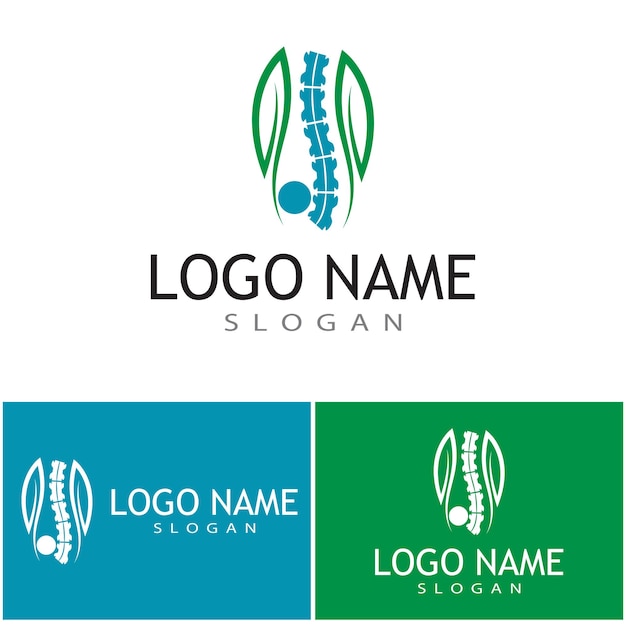 Bonecare logo template simbolo vettoriale natura