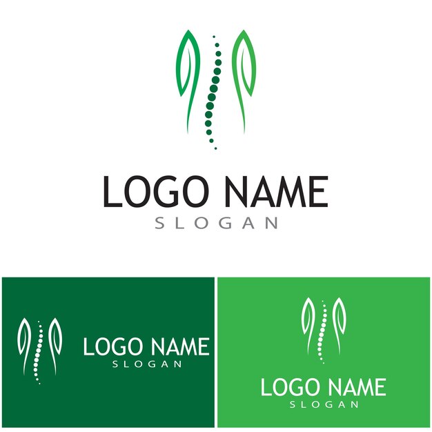 Bonecare logo template simbolo vettoriale natura