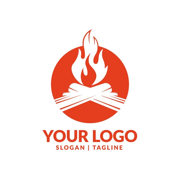 Premium Vector | Bonfire logo vector design