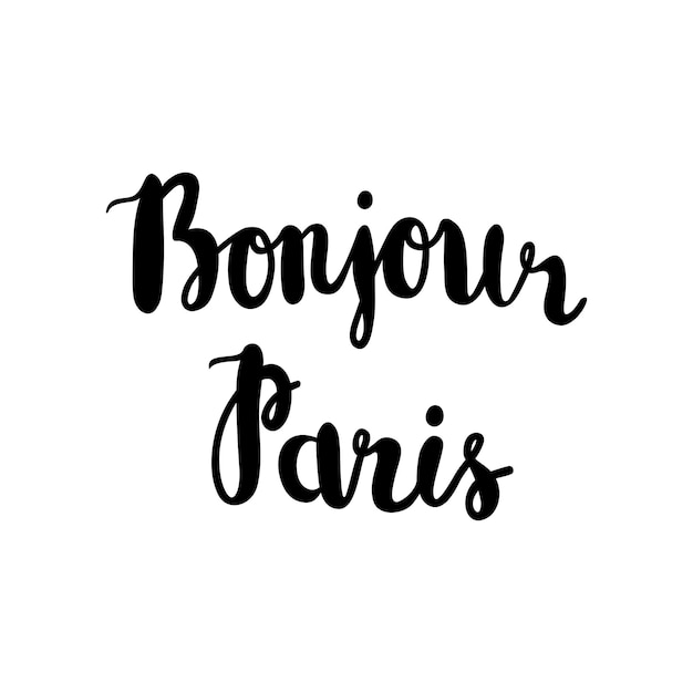 Bonjour Paris card