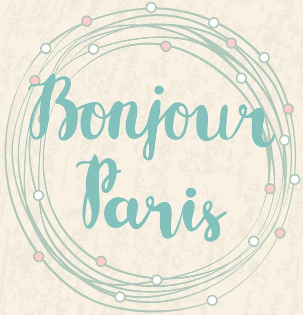 Bonjour Paris card