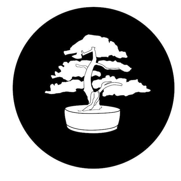 Vector bonsai icon vector illustration design