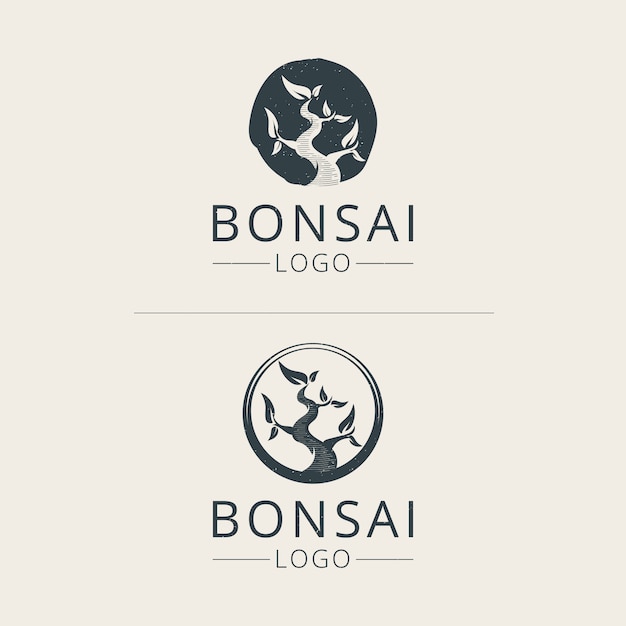 Bonsai logo template