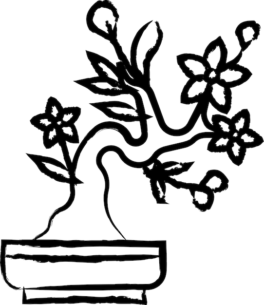 Vector bonsai vectorillustratie