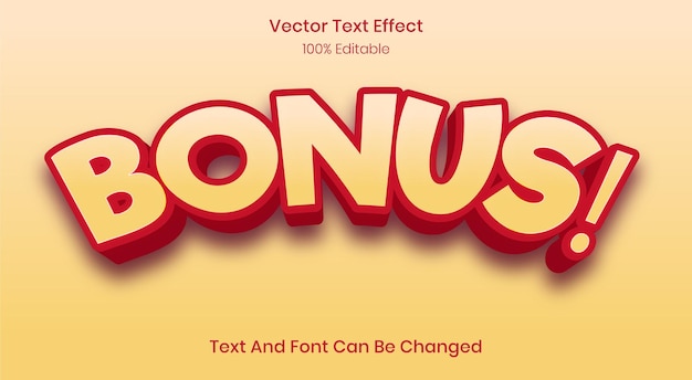 Bonus 3d text editable style effect