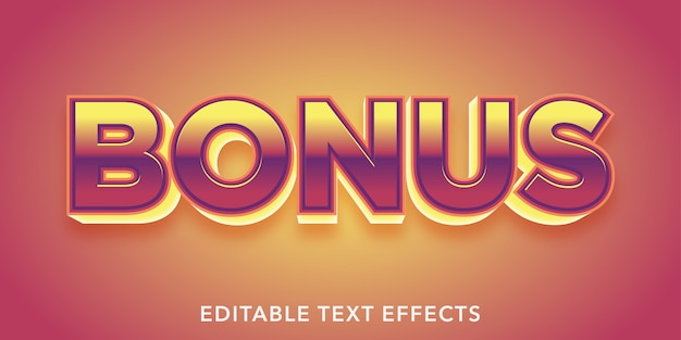 bonus editable text effects