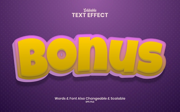 Bonus shopping 3d text effect