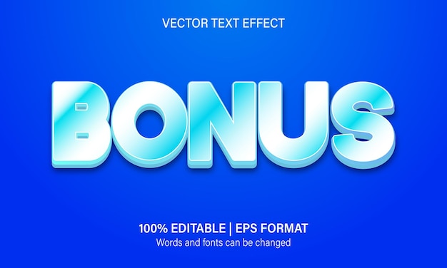 Bonus text effect