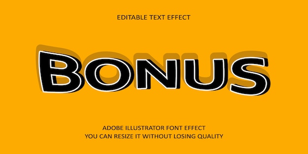 Bonustekst lettertype-effect