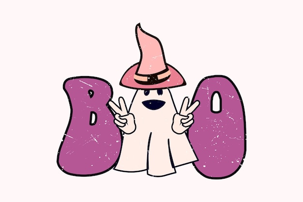 Boo halloween t-shirt design