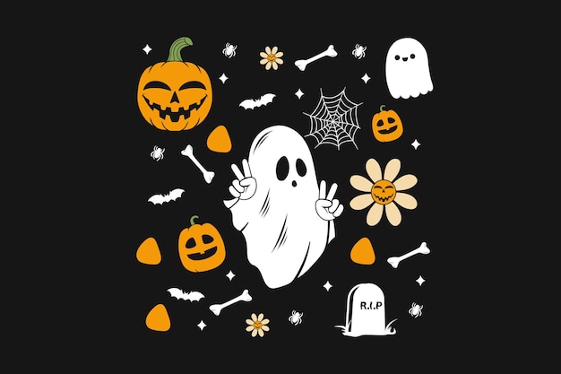 Boo pompoen halloween t-shirt