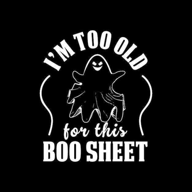 Boo sheet Halloween vector design
