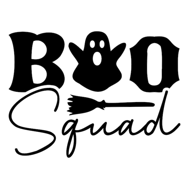 Boo squad tshirt svg-ontwerp